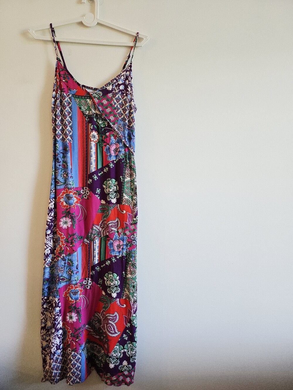 SFERA I S Viscose Patchwork Slip Dress I multicolour - Picture 2 of 11